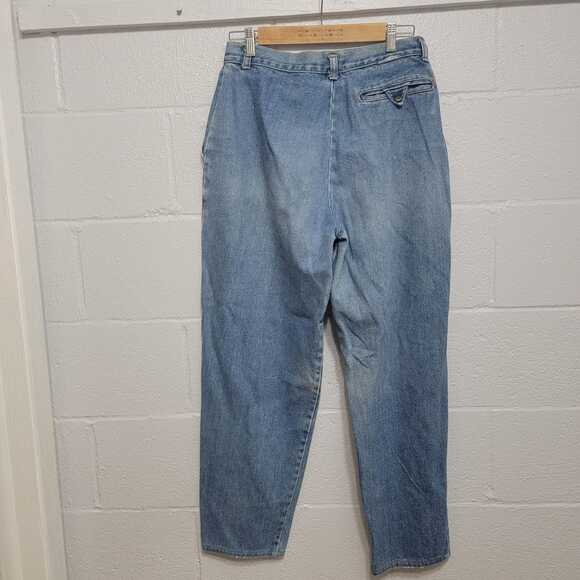 VTG Anne Klein 80s Era Pleated High Waist Mom Jeans - Picture 2 of 10